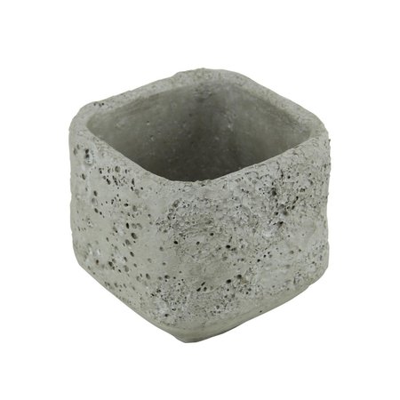 GARDENCONTROL 2.75 lbs Square Cement Planter GA2546498